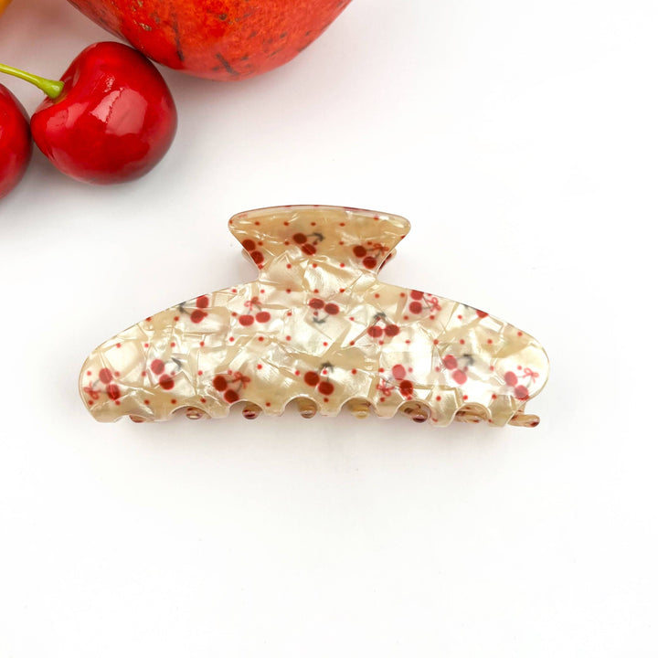 Fruity Hair Clip, Cherry & Strawberry Hair Claw Clip