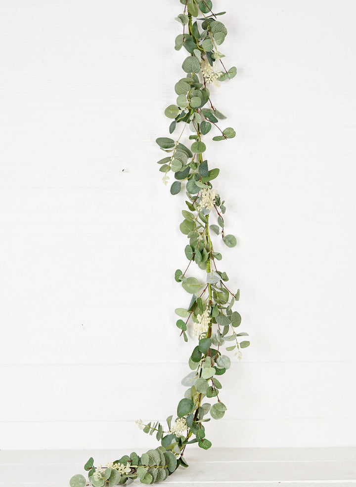 27521-5ft Garland-Seeded Silver Dollar