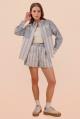 Feeling Classic Oversized Set In Taupe/ Black