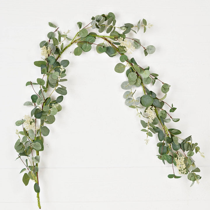 27521-5ft Garland-Seeded Silver Dollar