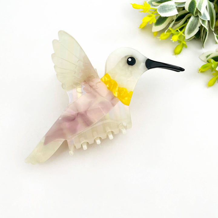 Hummingbird Hair Claw Clip, Elegant Acetate Bird Hair Clip