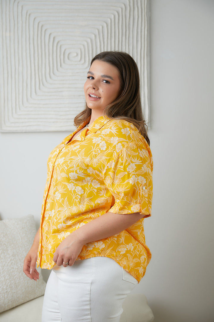 Clementine Floral Button Up Blouse