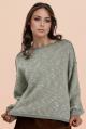 Matcha Threaded long sleave Shirt With White Dustings