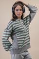 Olive Grove Casual Knit Half-Button Pullover