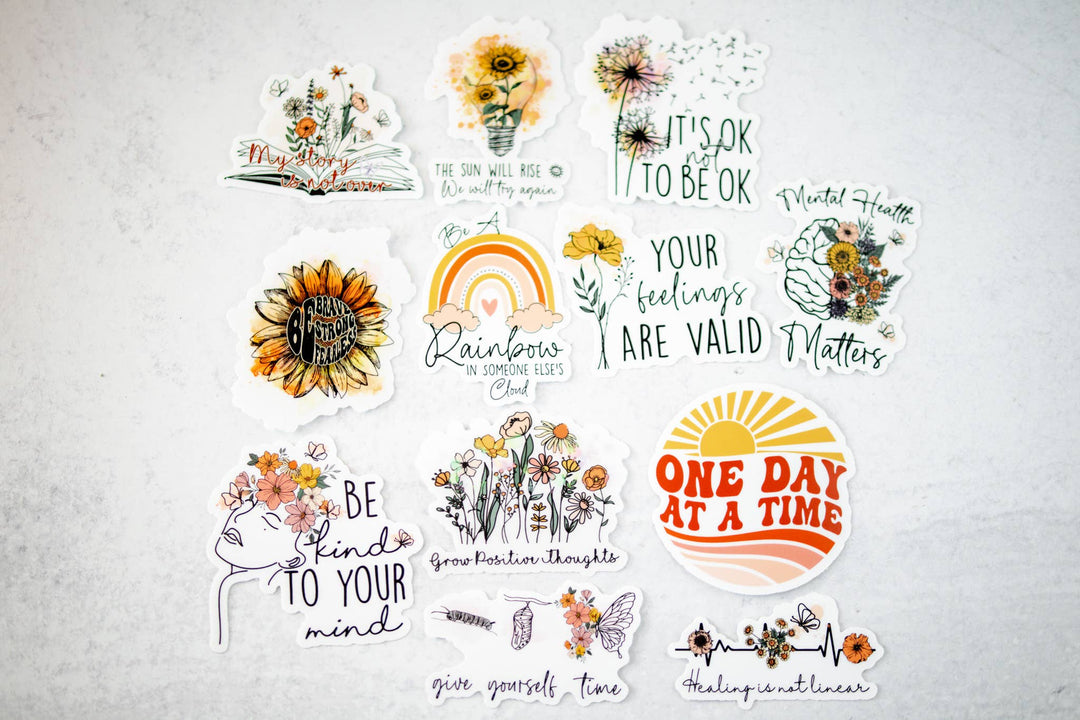 Give Yourself Time, Vinyl Sticker, 3x3 in.