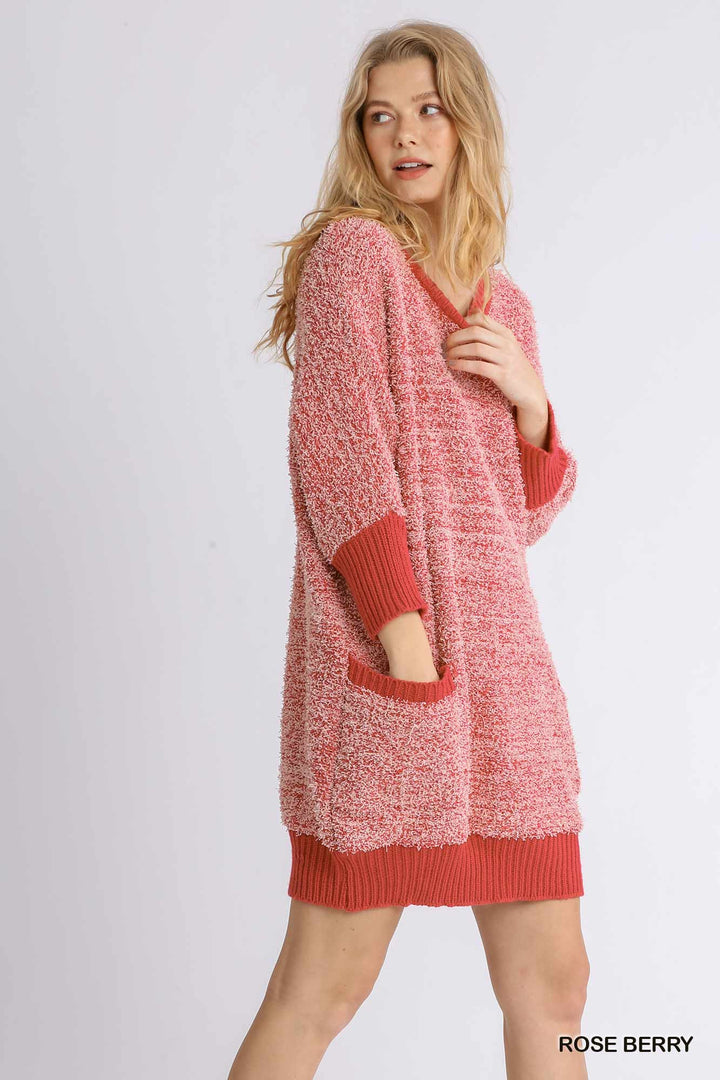 For All the World Rose Sweater Dress