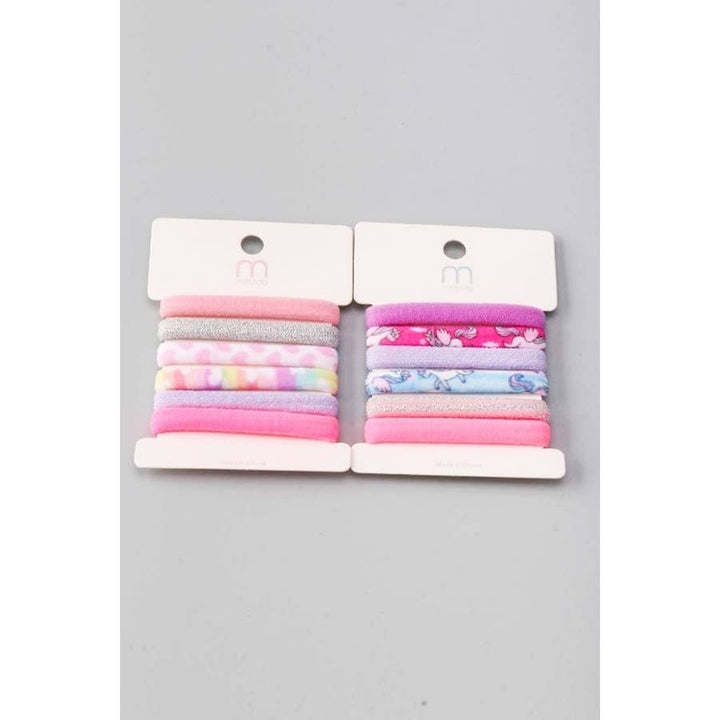 Assorted Printed Elastic Hair Tie Set