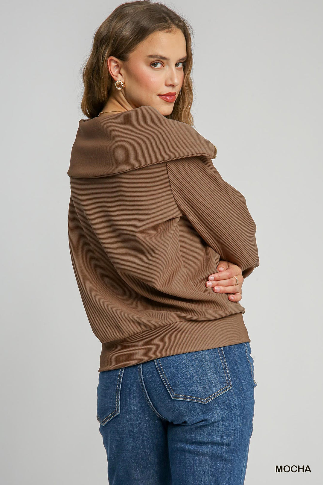 What You Want Ribbed Knit Top in Brown