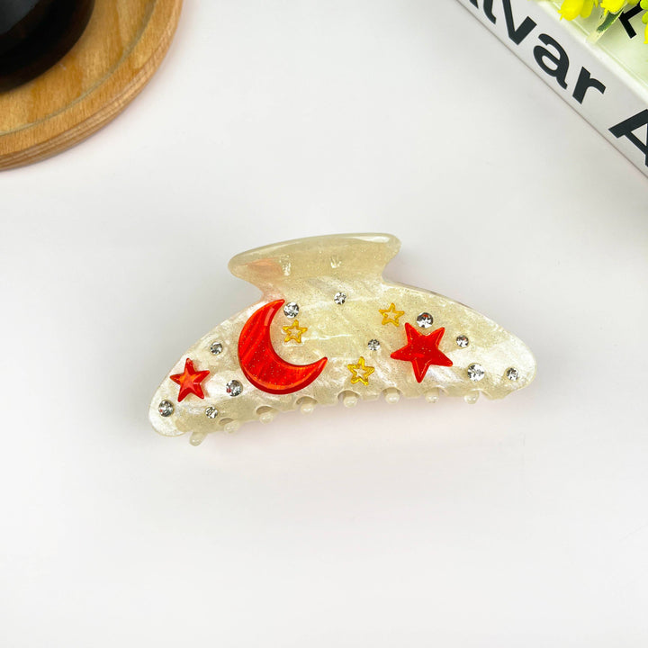 4.1'' Moon Claw Clip,Star Hair Clip