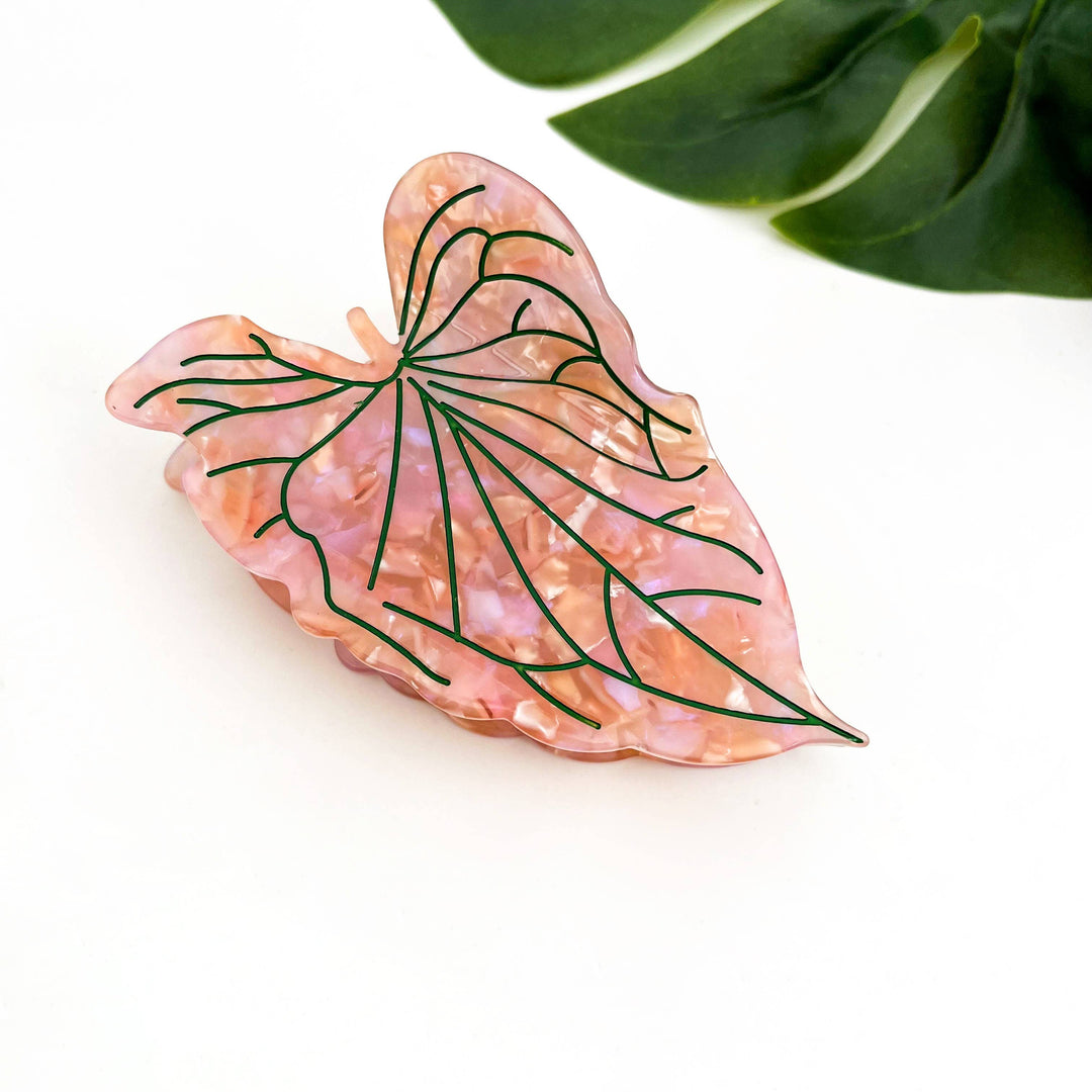 Lotus Leaf Hair Claw Clip, Elegant Acetate Leaf Hair Clip