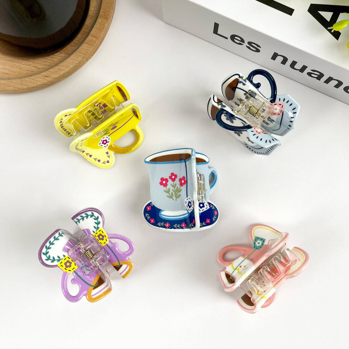 Cartoon Coffee Cup Claw Clip