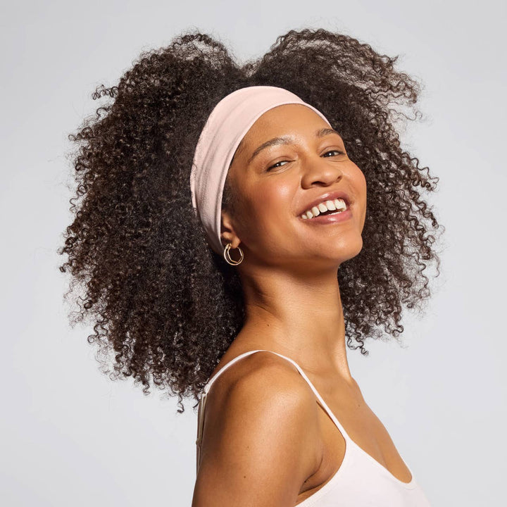 Recycled Fabric Active Headbands 3pc Set- Rosewood