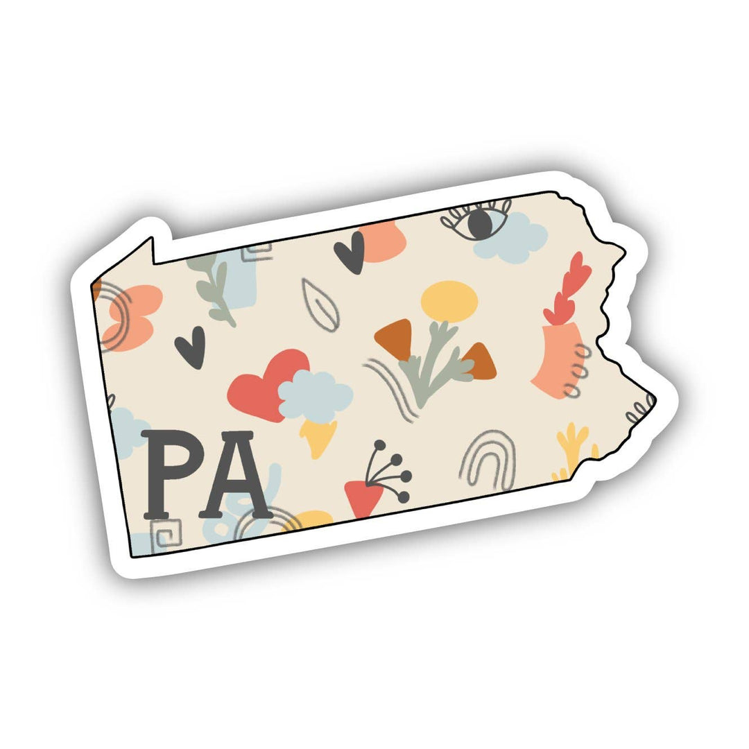 Pennsylvania Abstract Pattern Sticker