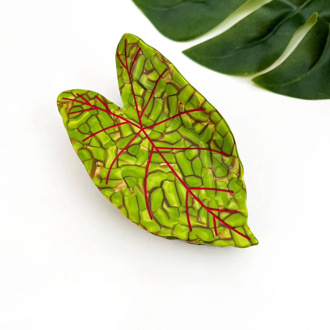 Lotus Leaf Hair Claw Clip, Elegant Acetate Leaf Hair Clip