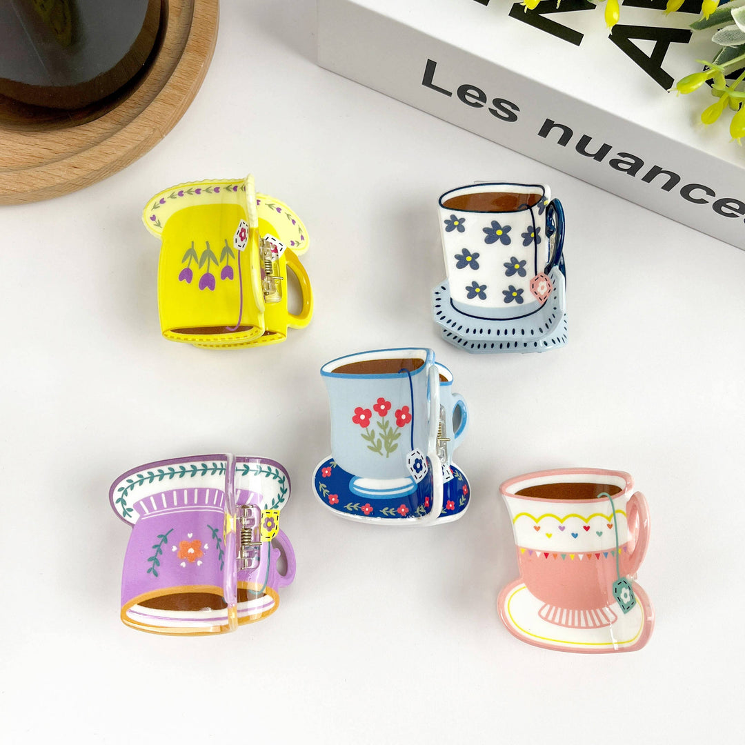 Cartoon Coffee Cup Claw Clip