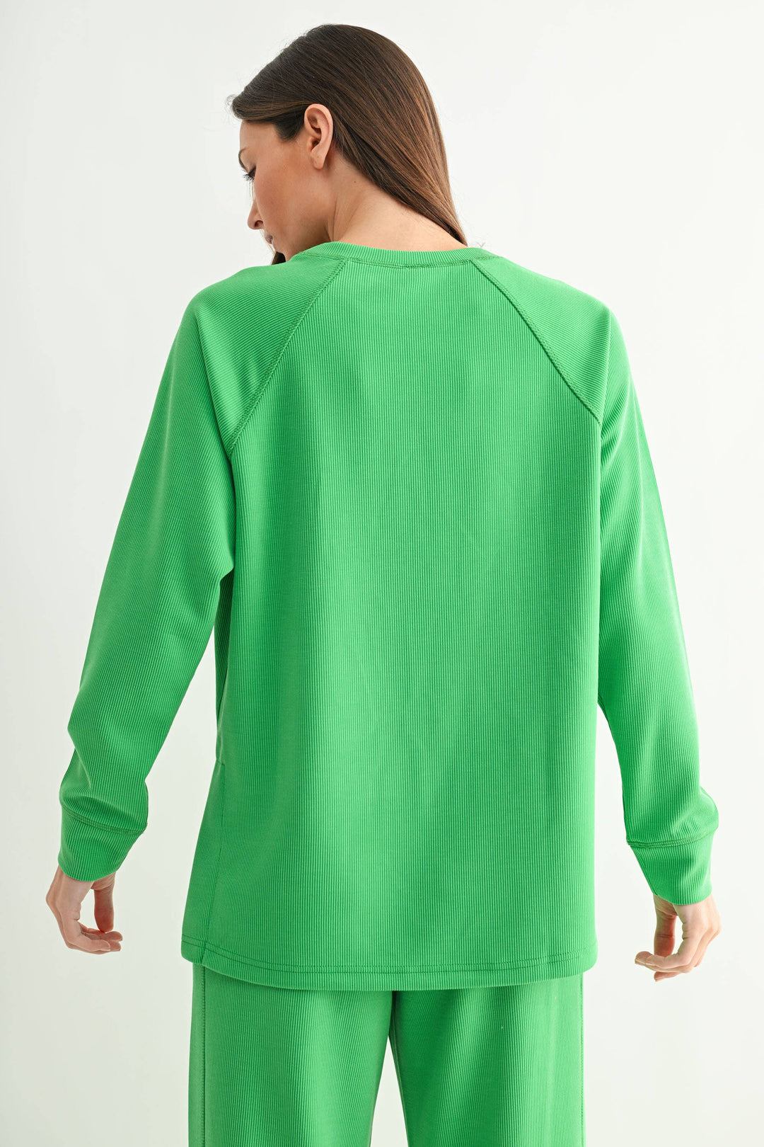 Luxe Sand Wash Rib Raglan Tee