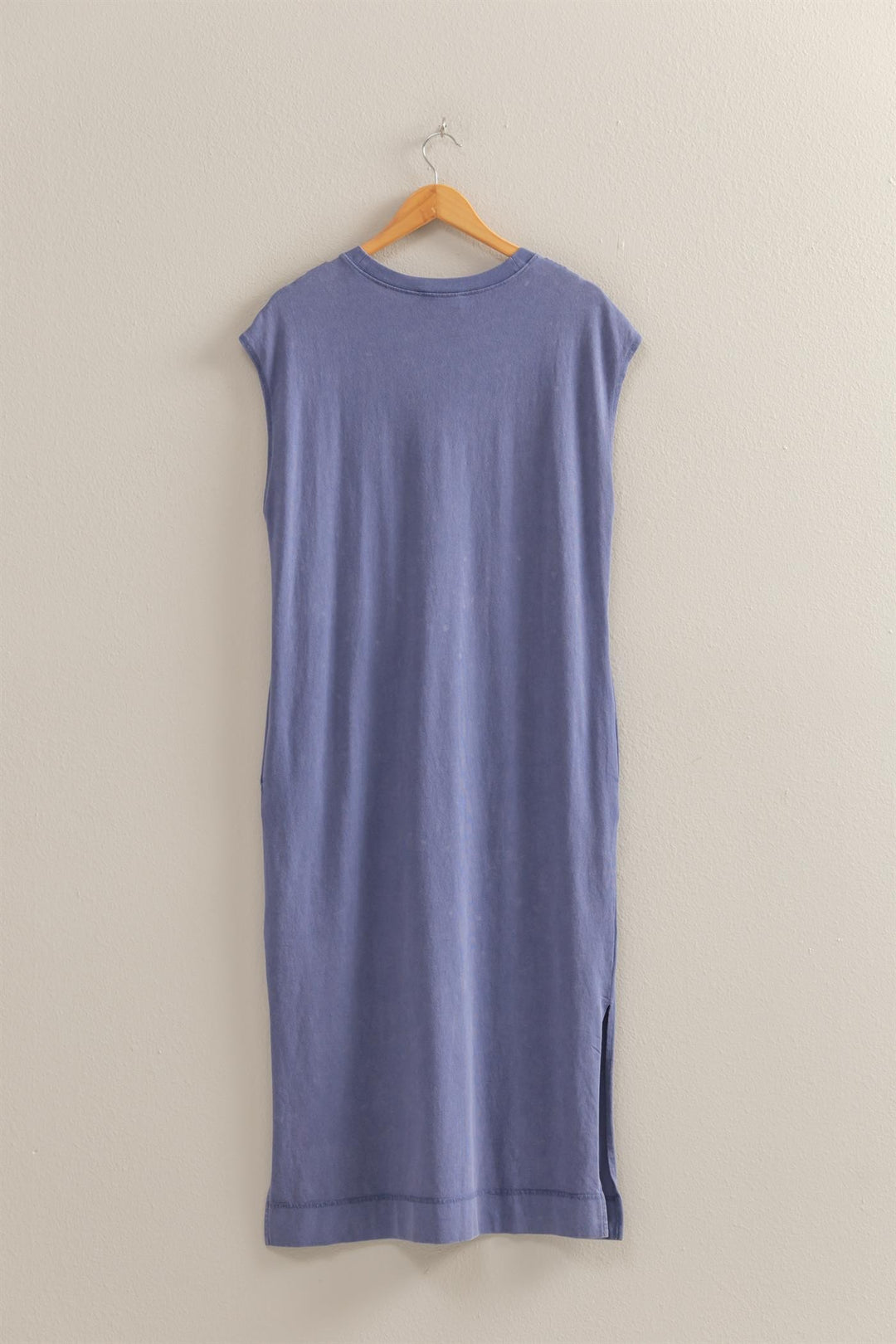 All For Sum Sleeveless Midi Dress in Indigo