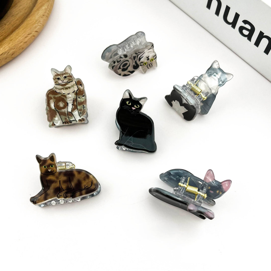 Mini Cat Hair Claw Clip, Animal-shaped Hair Clips