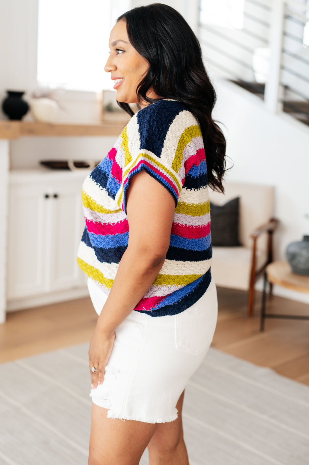 It's In the Details V Neck Sweater Tank