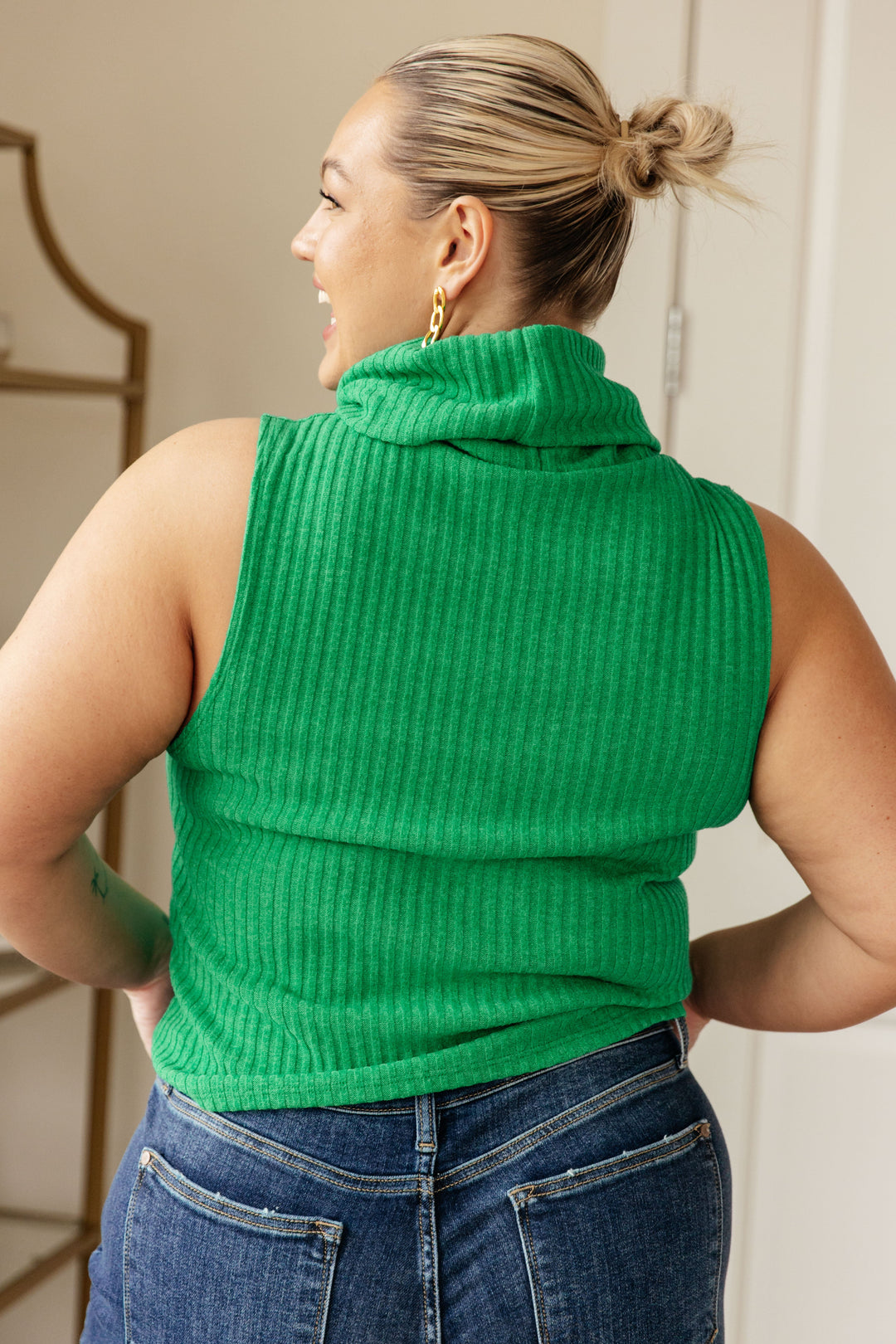 Before You Go Sleeveless Turtleneck Sweater