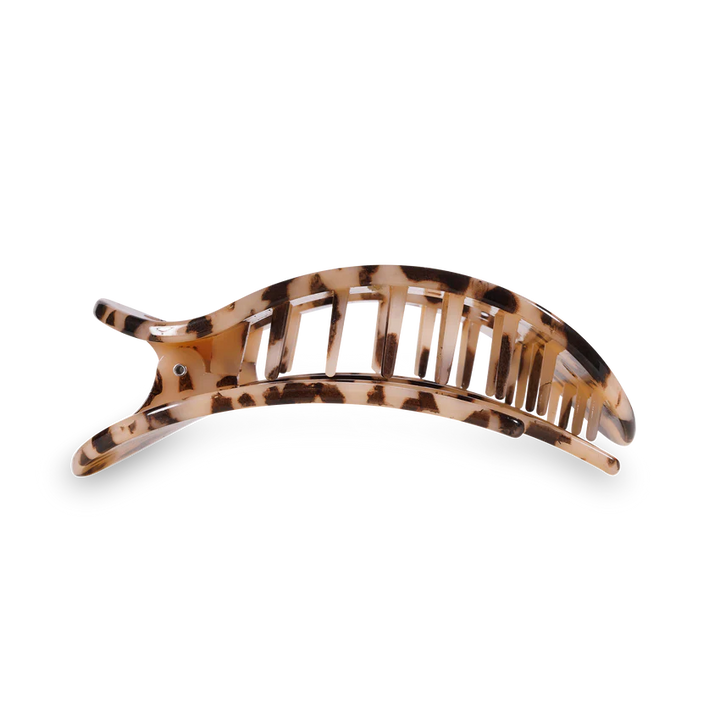 Blonde Tortoise Shell Large Flat Round Clip