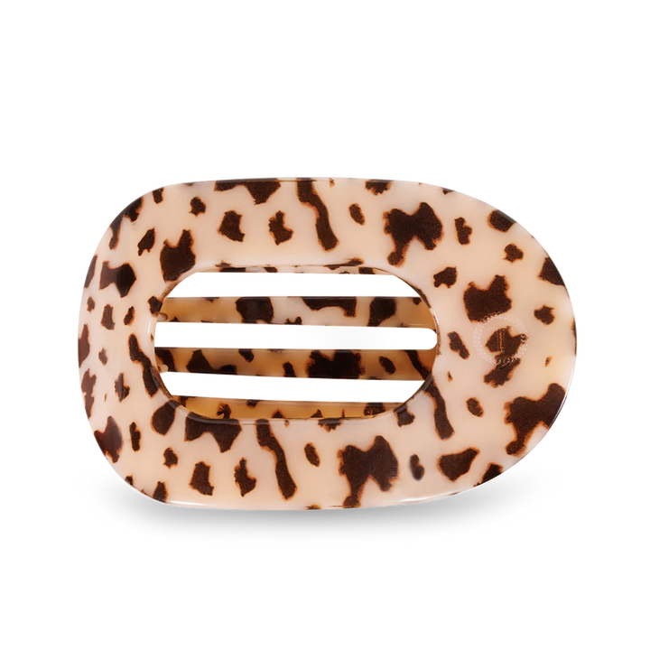 Blonde Tortoise Shell Large Flat Round Clip