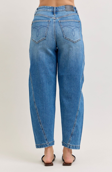 Elle High Rise Rigid Magic Barrel Jeans by Judy Blue