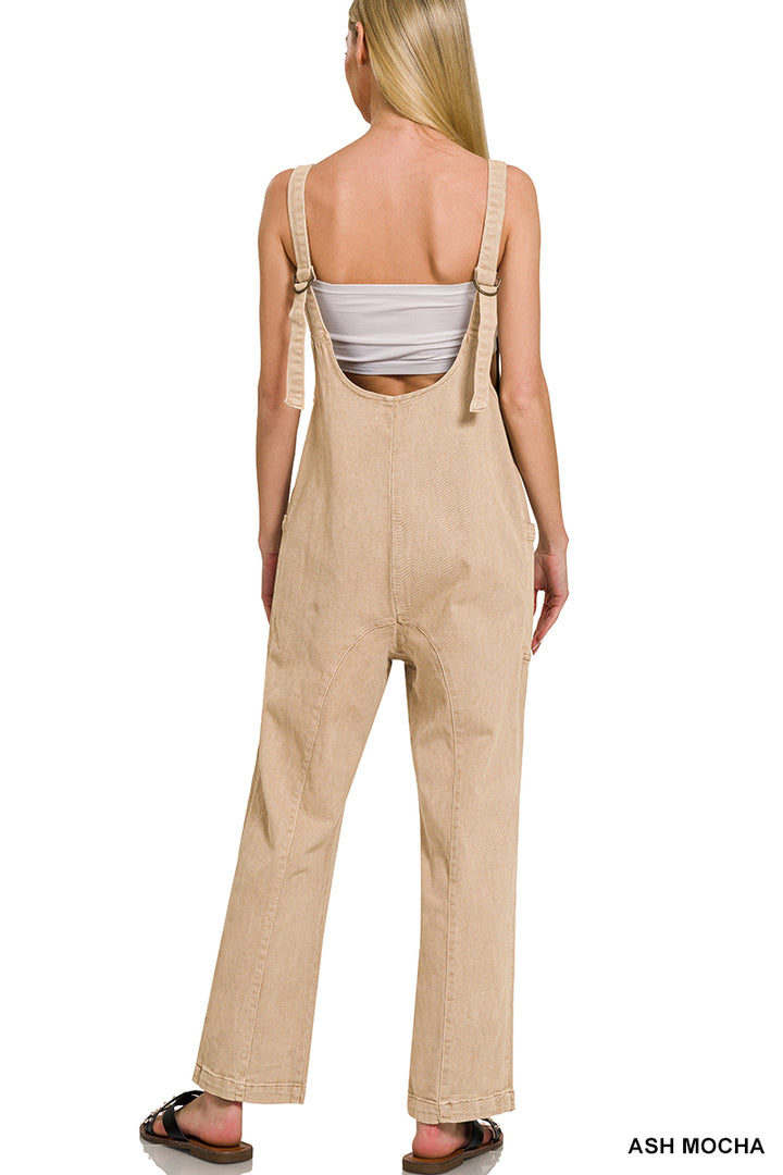 Would've Been the One Casual Adjustable Jumpsuit in Sand Beige