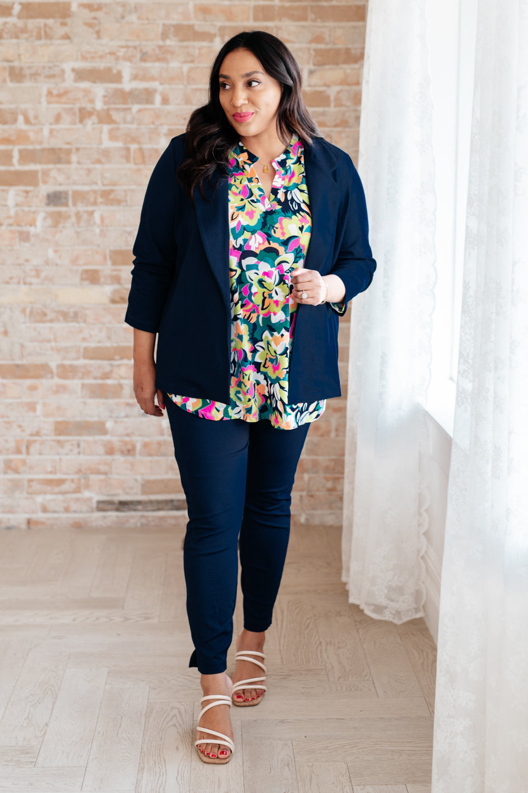 Magic 3/4 Blazer in Navy by Dear Scarlett