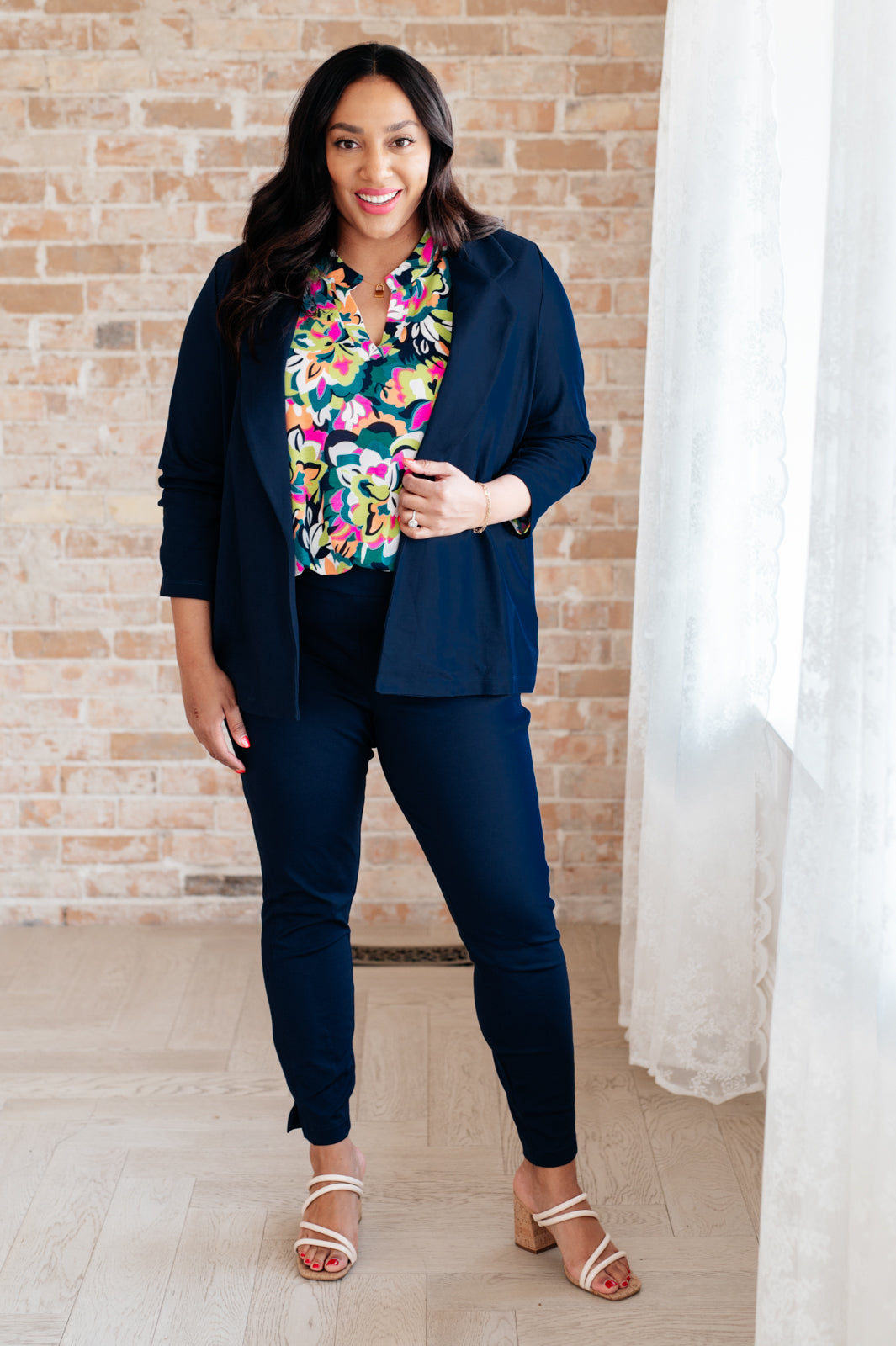 Magic 3/4 Blazer in Navy by Dear Scarlett