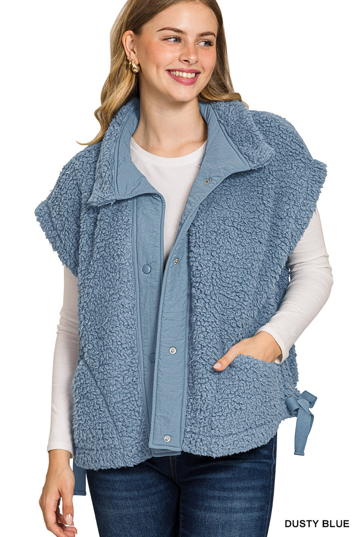 Thunder & Lightning Plush Blue Vest