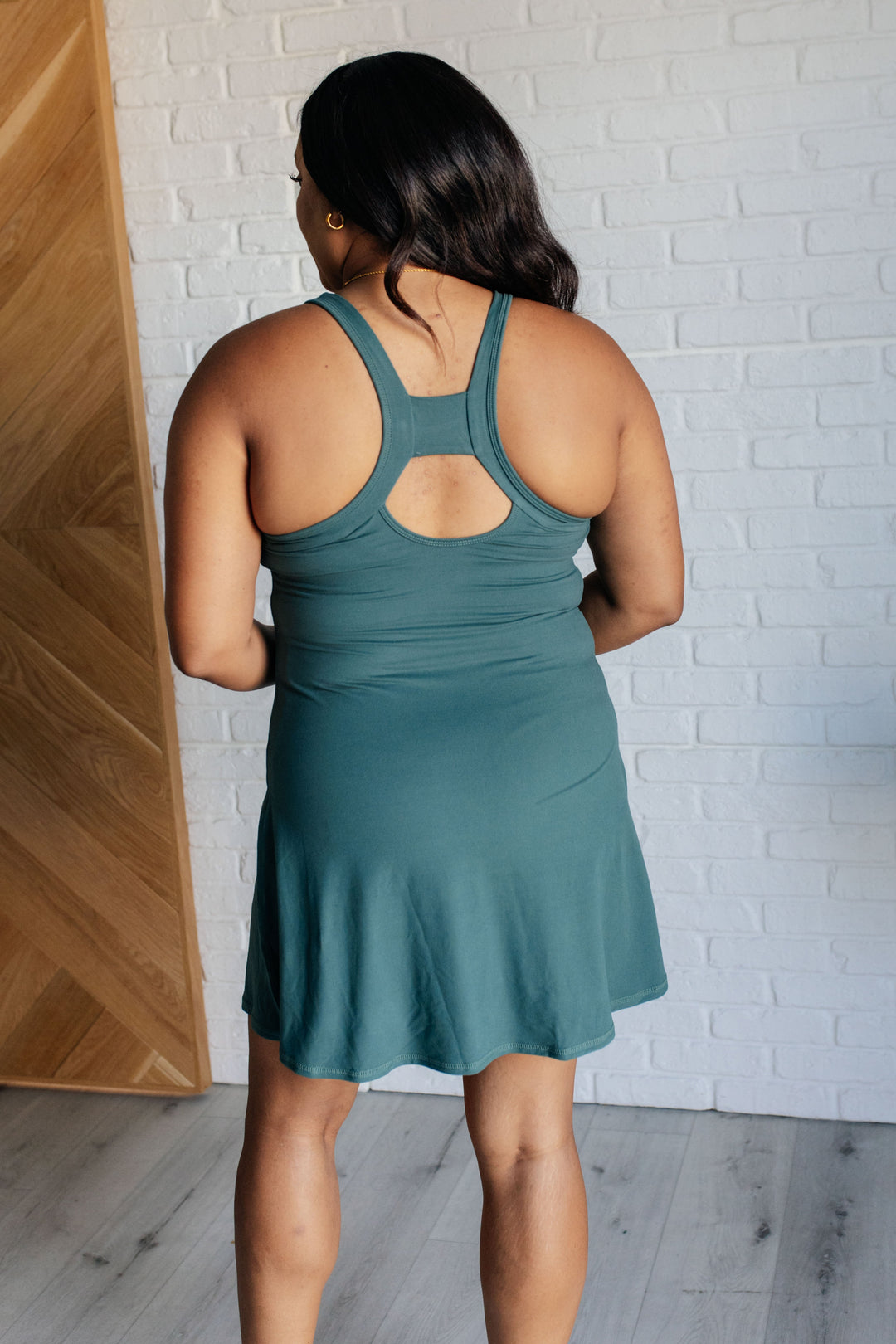 Living for Today Dress in Everglade Green