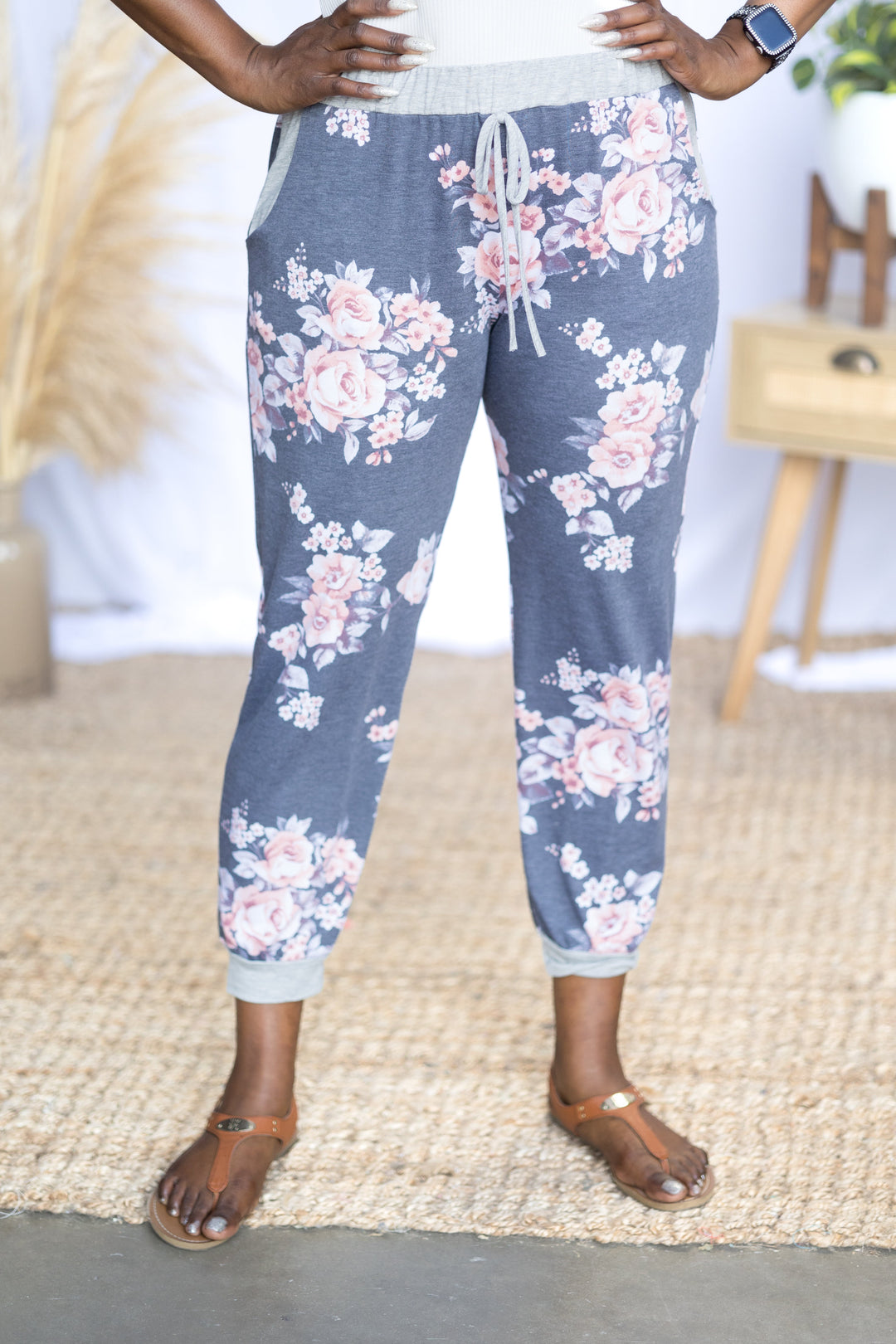 Floral Path Joggers