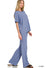 Dusty Blue Soft Comfortable Short Sleeve Tee & Long Pants Set