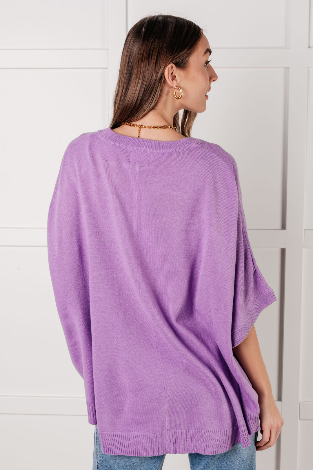 Lilac Whisper Dolman Sleeve Top