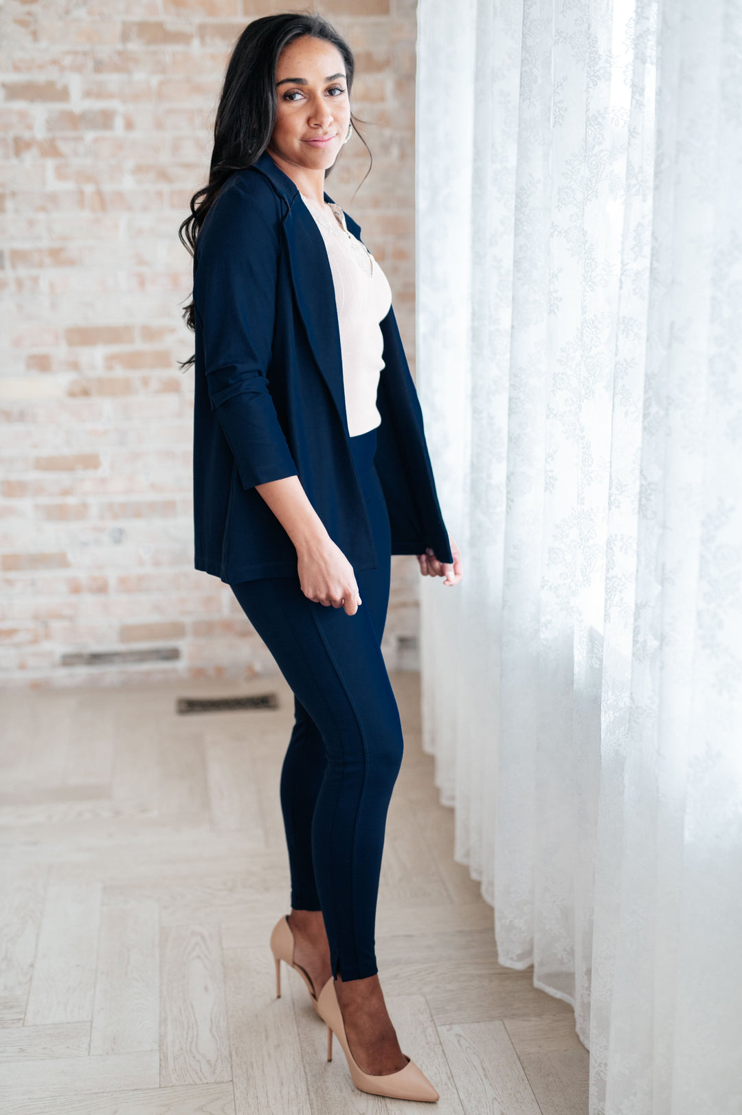 Magic 3/4 Blazer in Navy by Dear Scarlett