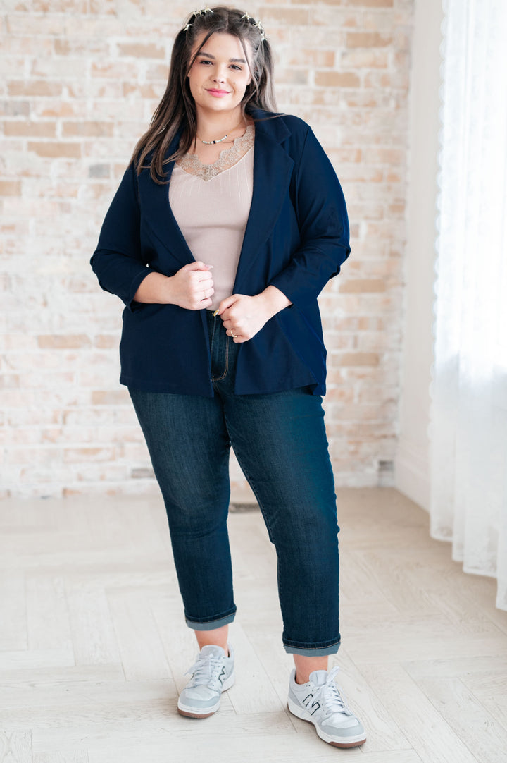 Magic 3/4 Blazer in Navy by Dear Scarlett