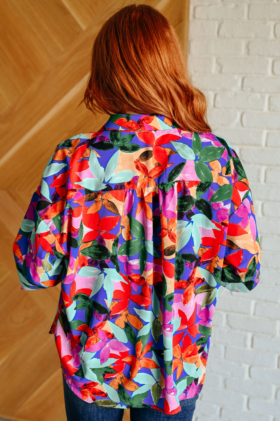 Make Like a Tree and Leaf Button Up Blouse --