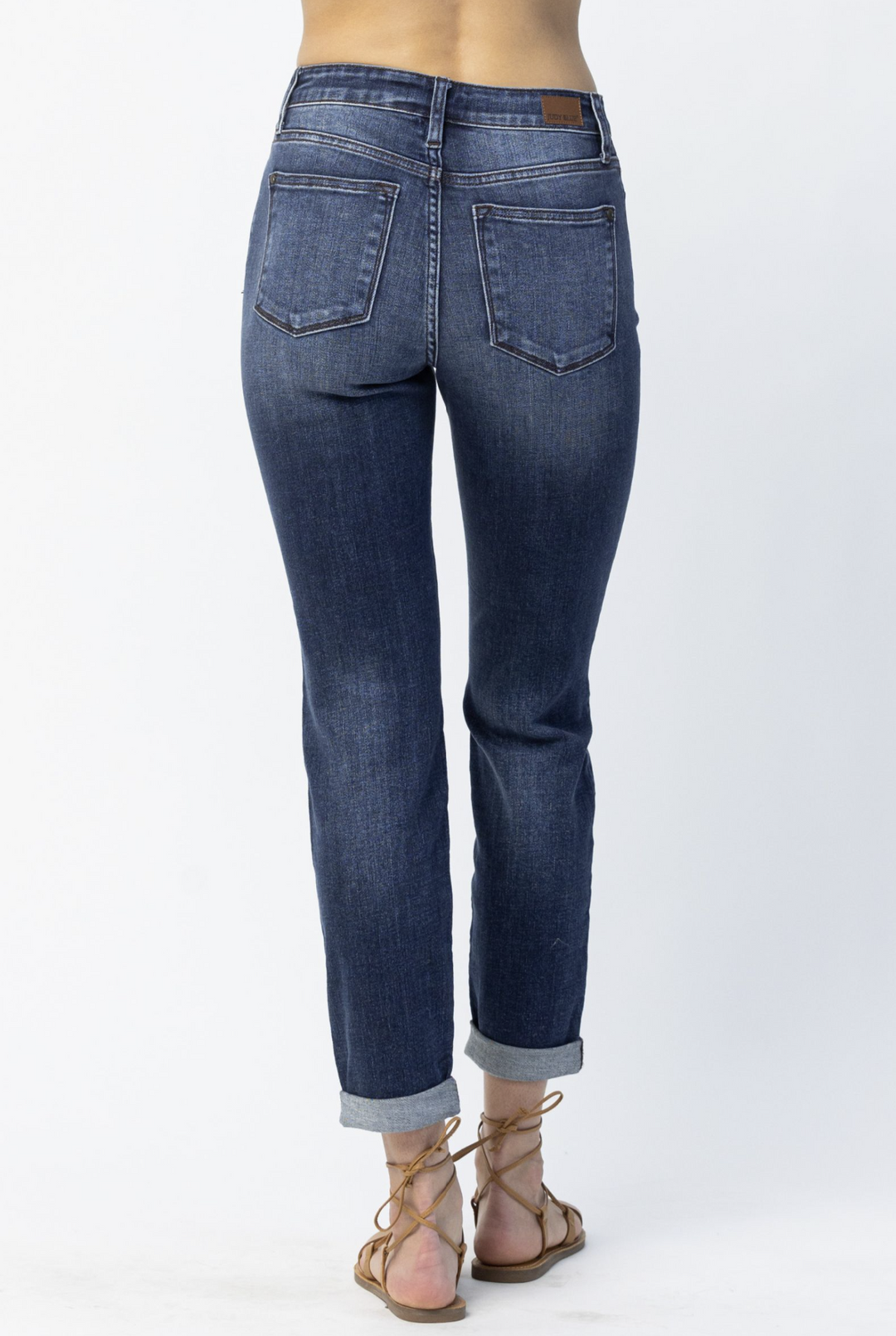 What a Day Mid Rise Slim Fit Cuffed by Judy Blue