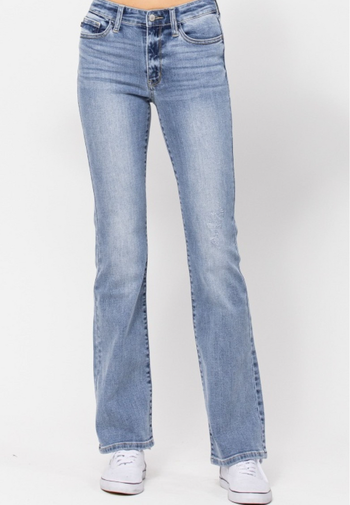 Angela Medium Wash Midrise Bootcut Jeans by Judy Blue