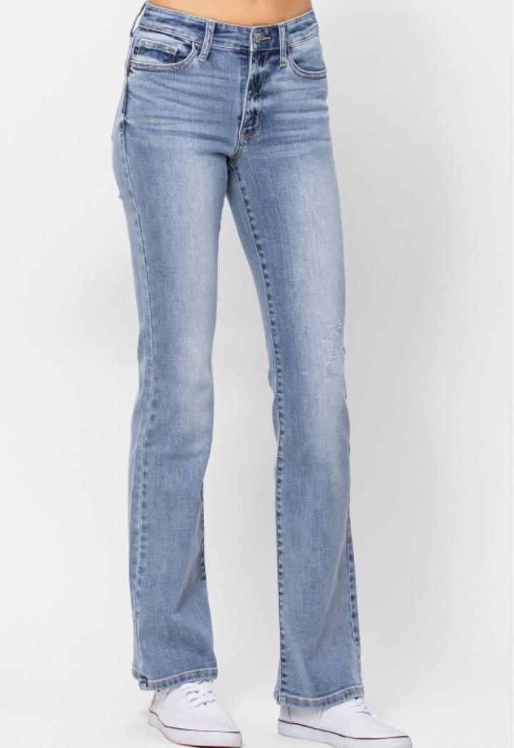 Angela Medium Wash Midrise Bootcut Jeans by Judy Blue