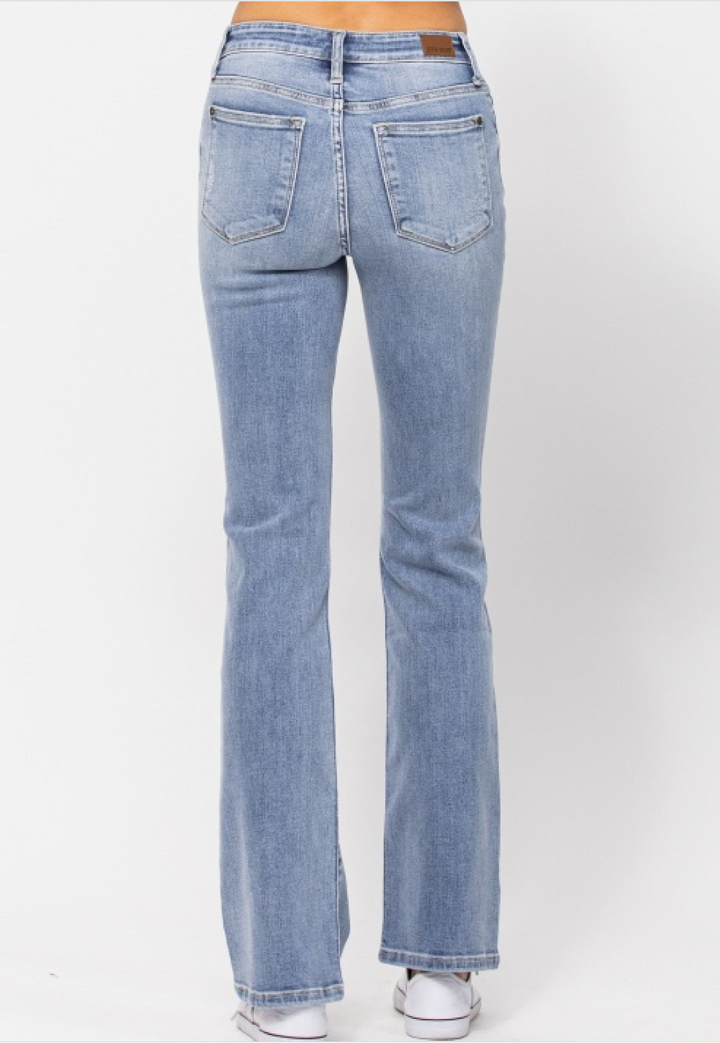 Angela Medium Wash Midrise Bootcut Jeans by Judy Blue