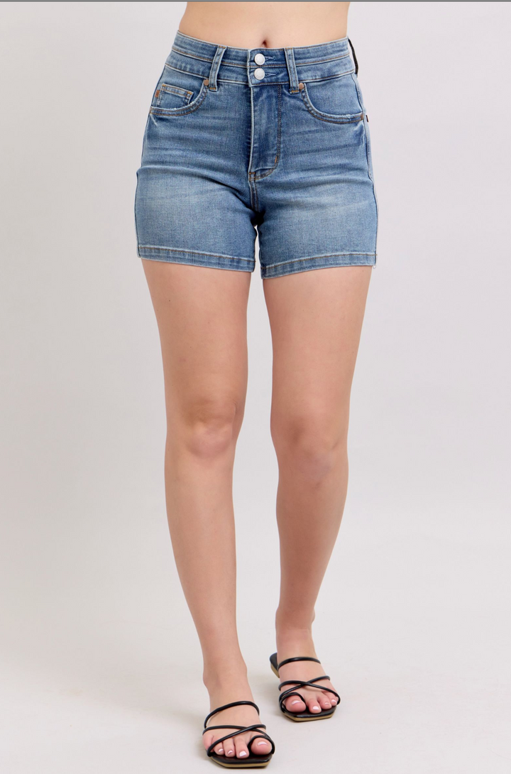 Attica High Rise Tummy Control Cool Denim Shorts