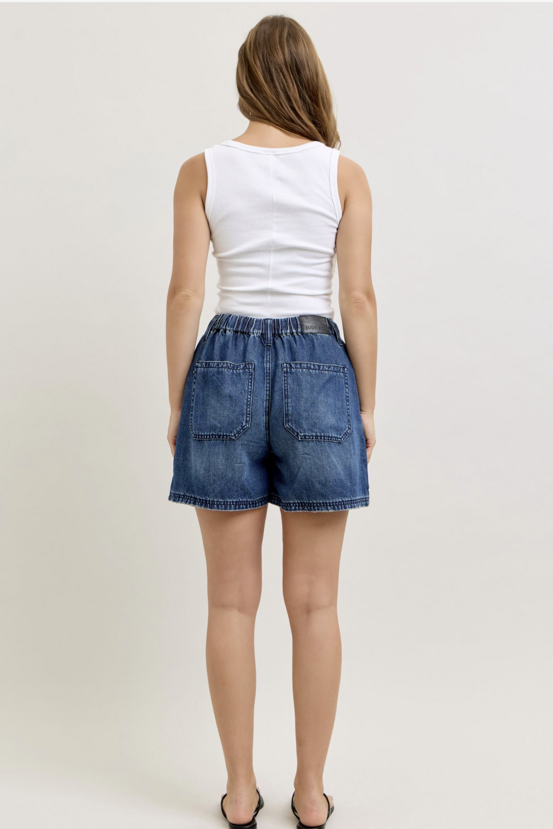 Gwen High Rise Baggy Featherweight Shorts by Judy Blue
