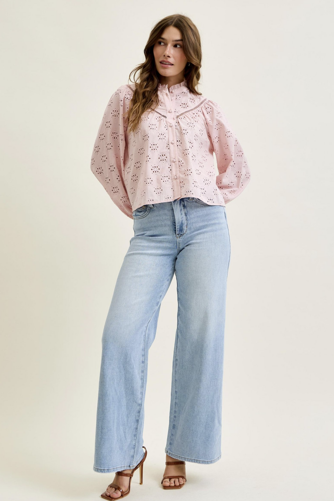 Tessa Tummy Control Retro Wide Leg Jeans by Judy Blue