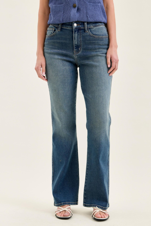 Noa Dark Wash Medium Rise Bootcut by Judy Blue