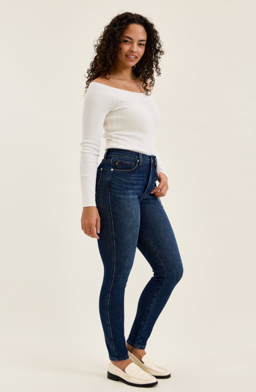 Sienna High Rise Skinny Jeans with Bandana Loop by Judy Blue