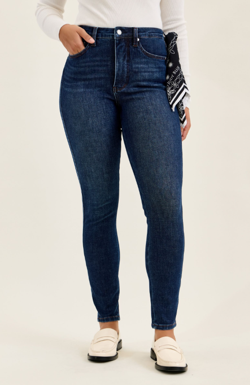 Sienna High Rise Skinny Jeans with Bandana Loop by Judy Blue