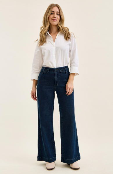 Chayne High Rise Lux Retro Wide Jeans by Judy Blue
