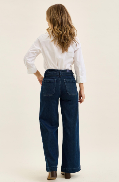 Chayne High Rise Lux Retro Wide Jeans by Judy Blue
